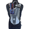 Kiwika trail running backpack with hiking poles