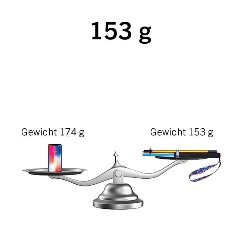 kiwika Ala Hele trail running folding pole 110cm