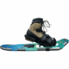 snowshoe featuring a metallic frame design, with adjustable bindings and textural details for grip