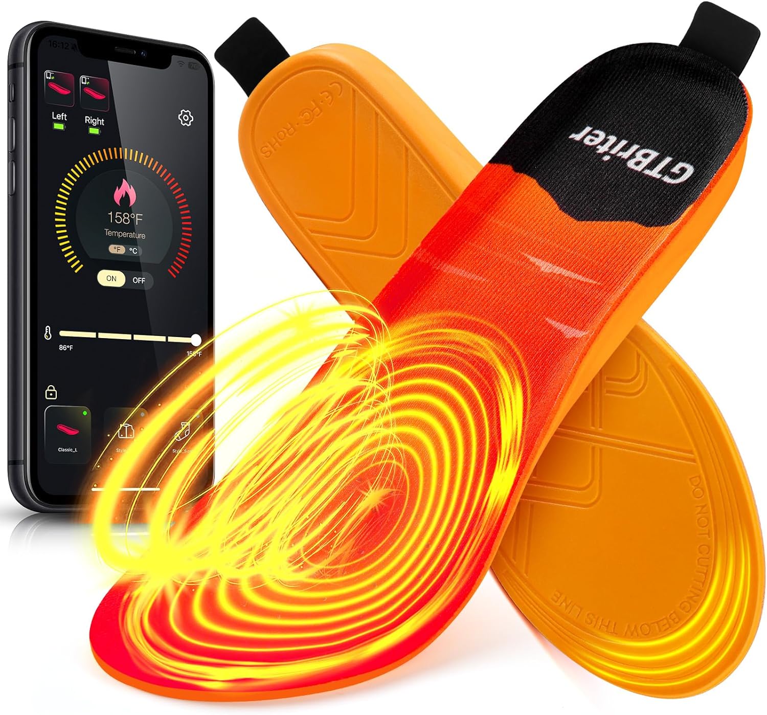 Heated insoles for warm feet