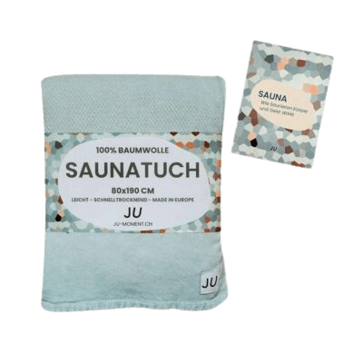 Ideal after the ice bath – sauna towel + heat knowledge in the set