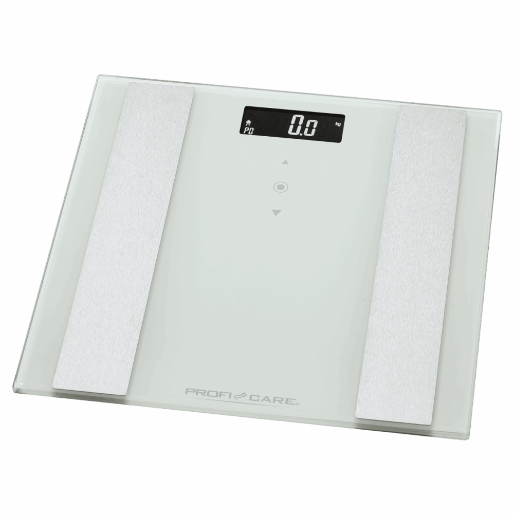 Bathroom scales, white