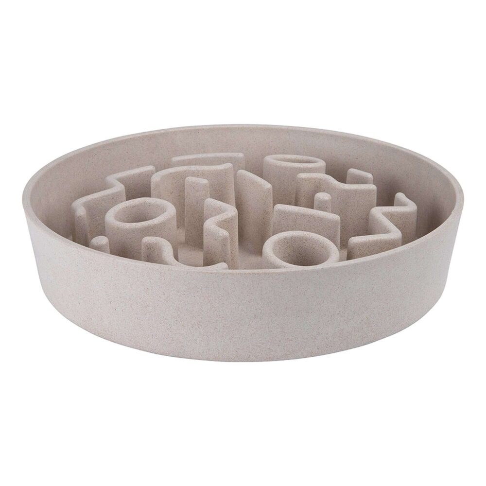 District70 Bamboo Slow Feeder Bowl for Dogs Assorted