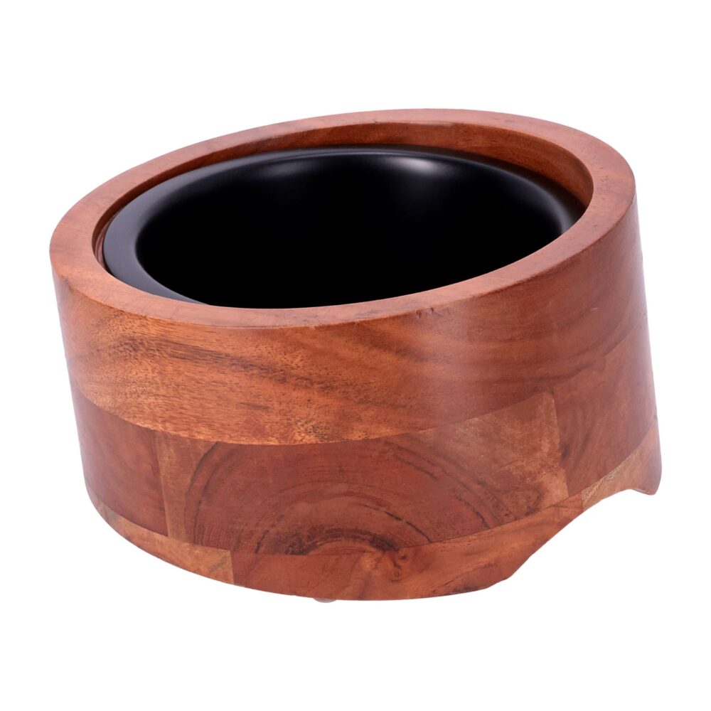 Freezack Atilt Espresso dog bowl black