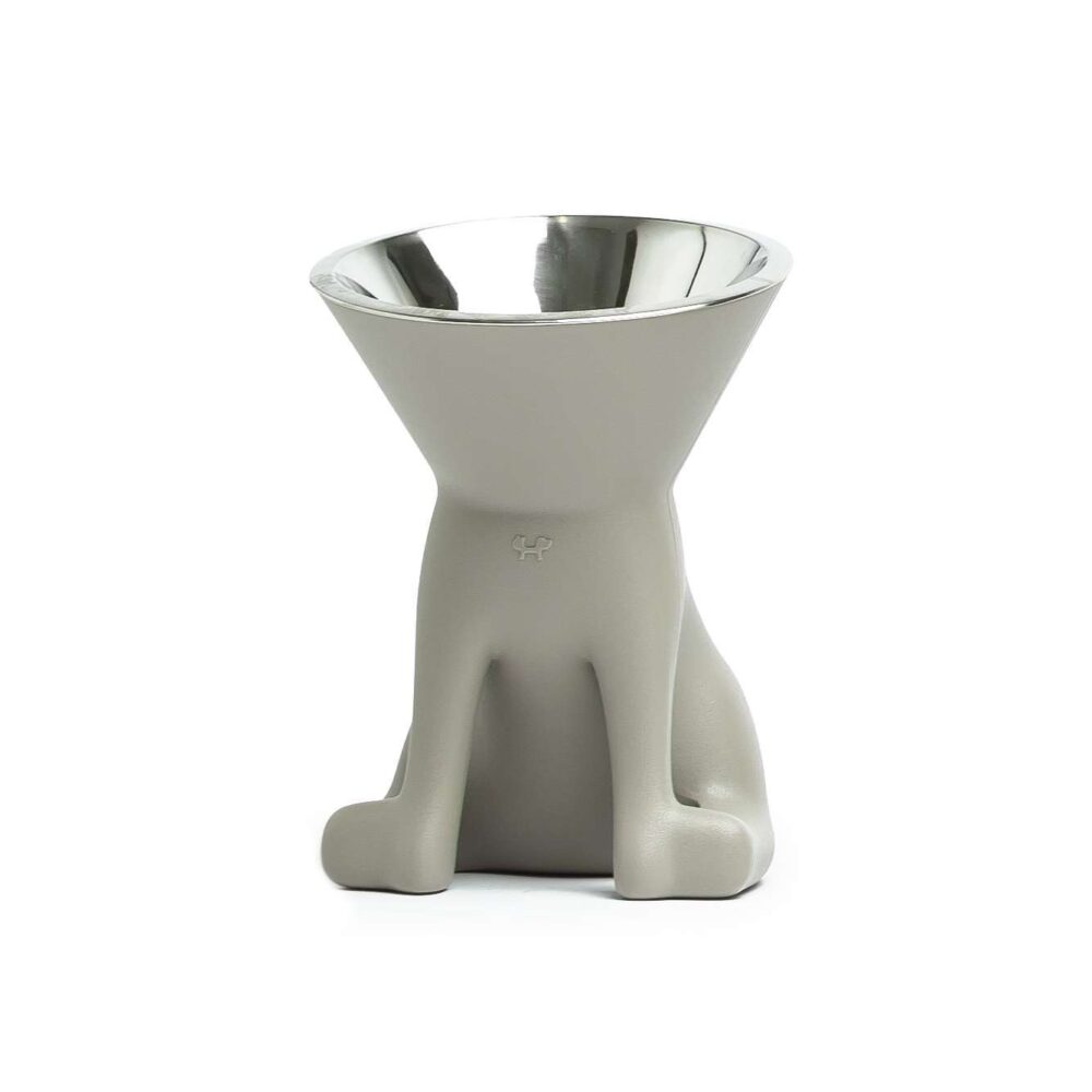 United Pets Elizabeth bowl for dogs in dove grey