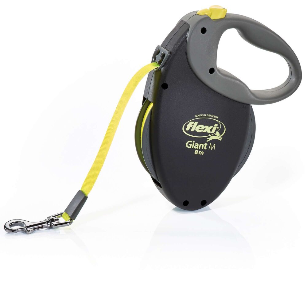 Flexi Giant retractable dog leash in black (8m)