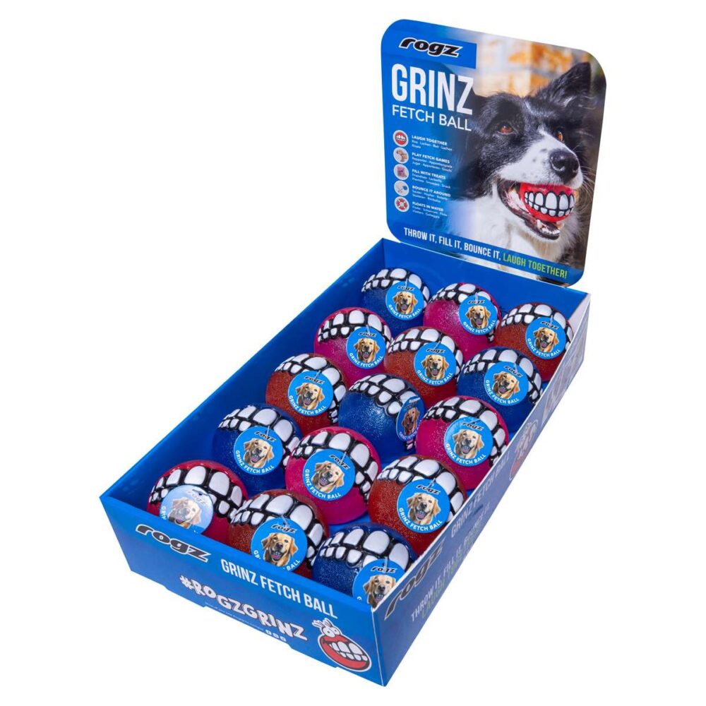 Rogz Grinz Ball Shipper Box