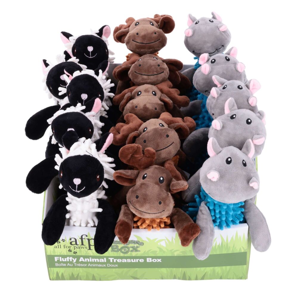 All for Paws Display Fluffy Animal Dog Toy