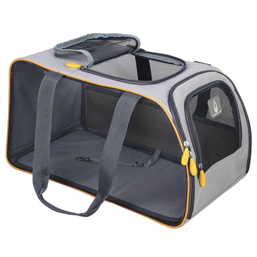 Zu&Lu Transport Box Car Seat Walney for Dogs and Cats in Grey