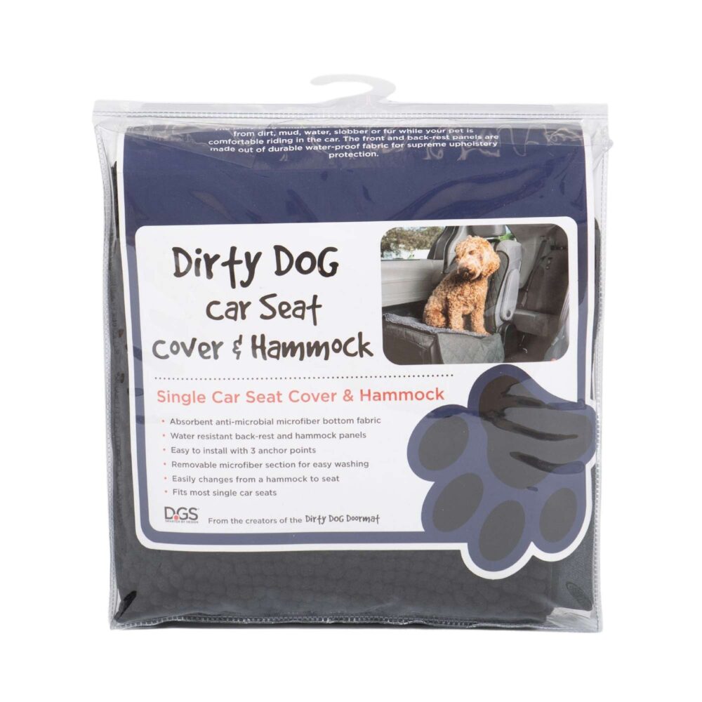 Dog Gone Smart Car Seat Cover Single 3in1 Cool in gray