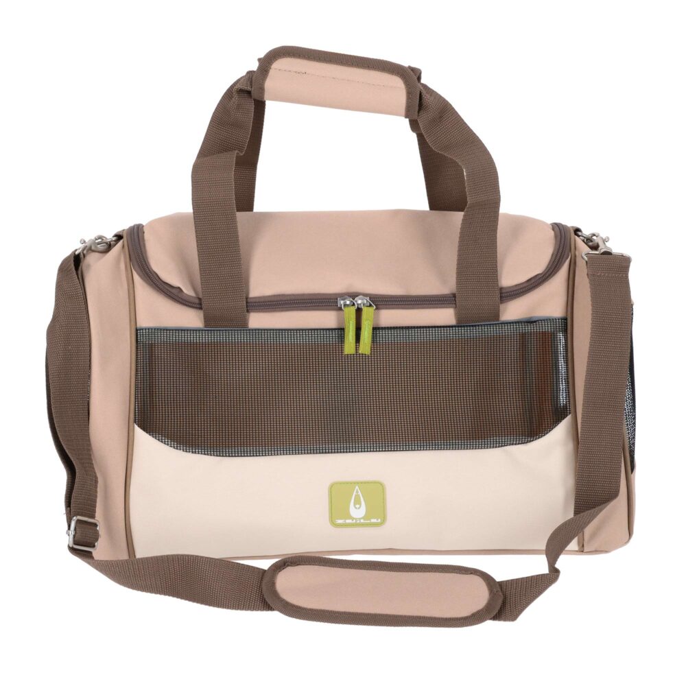 Pet carrier for dogs in beige