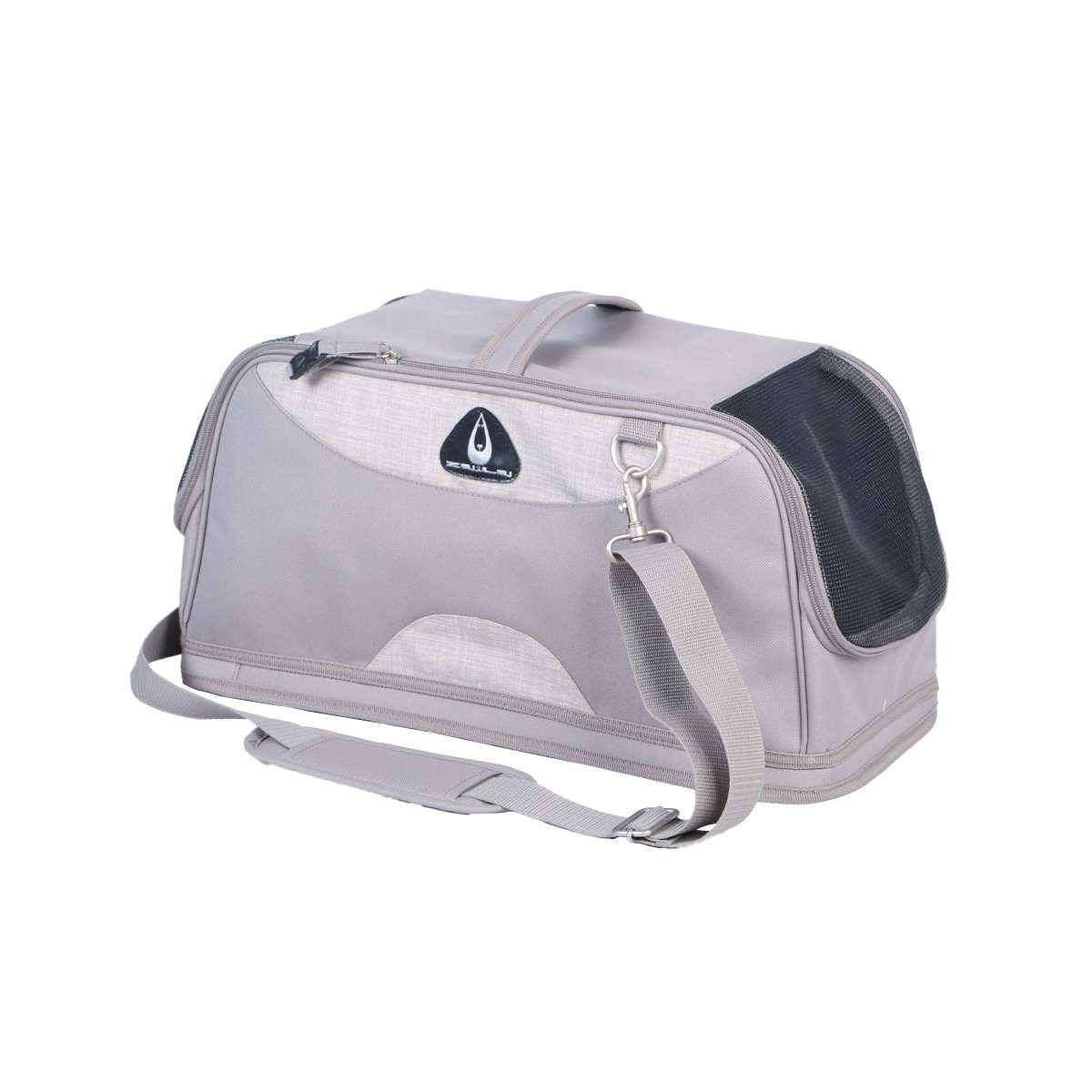 Travel Bag for dogs in grey