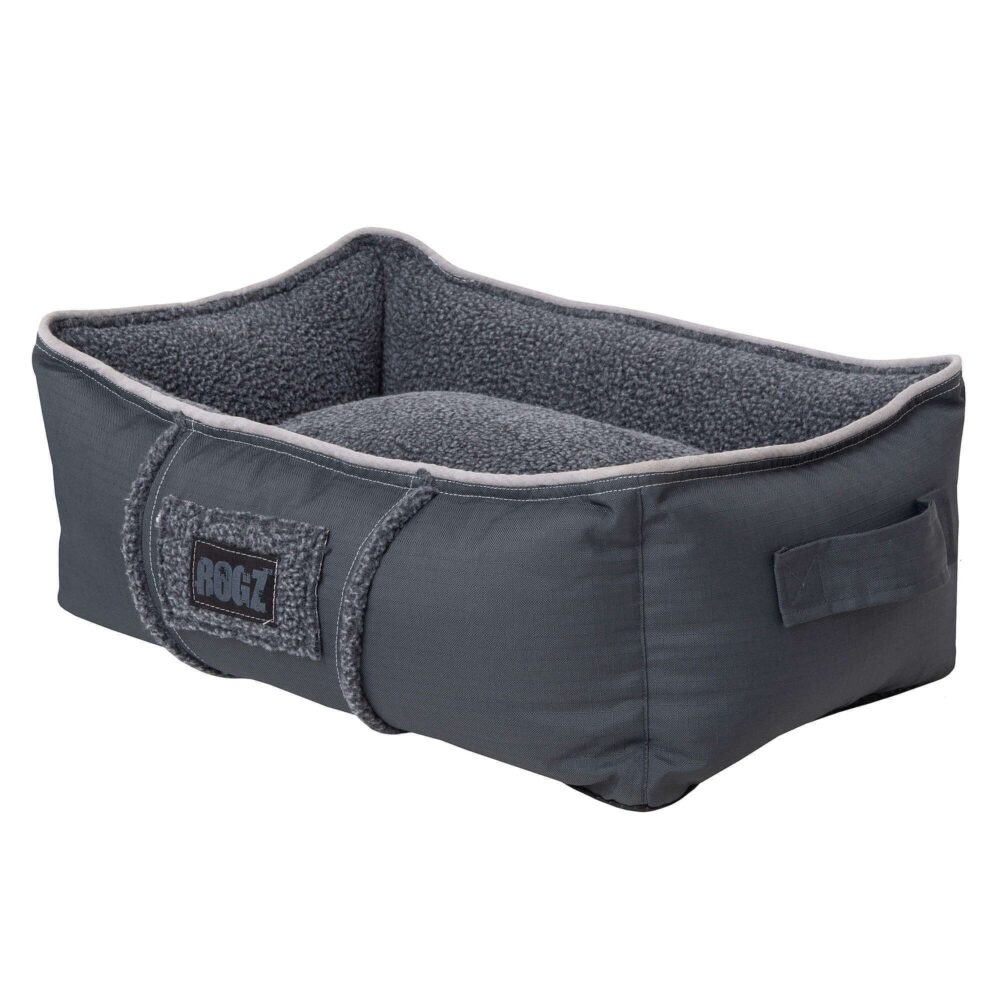 rogz Utility 3D Sherpa Podz in black for dogs