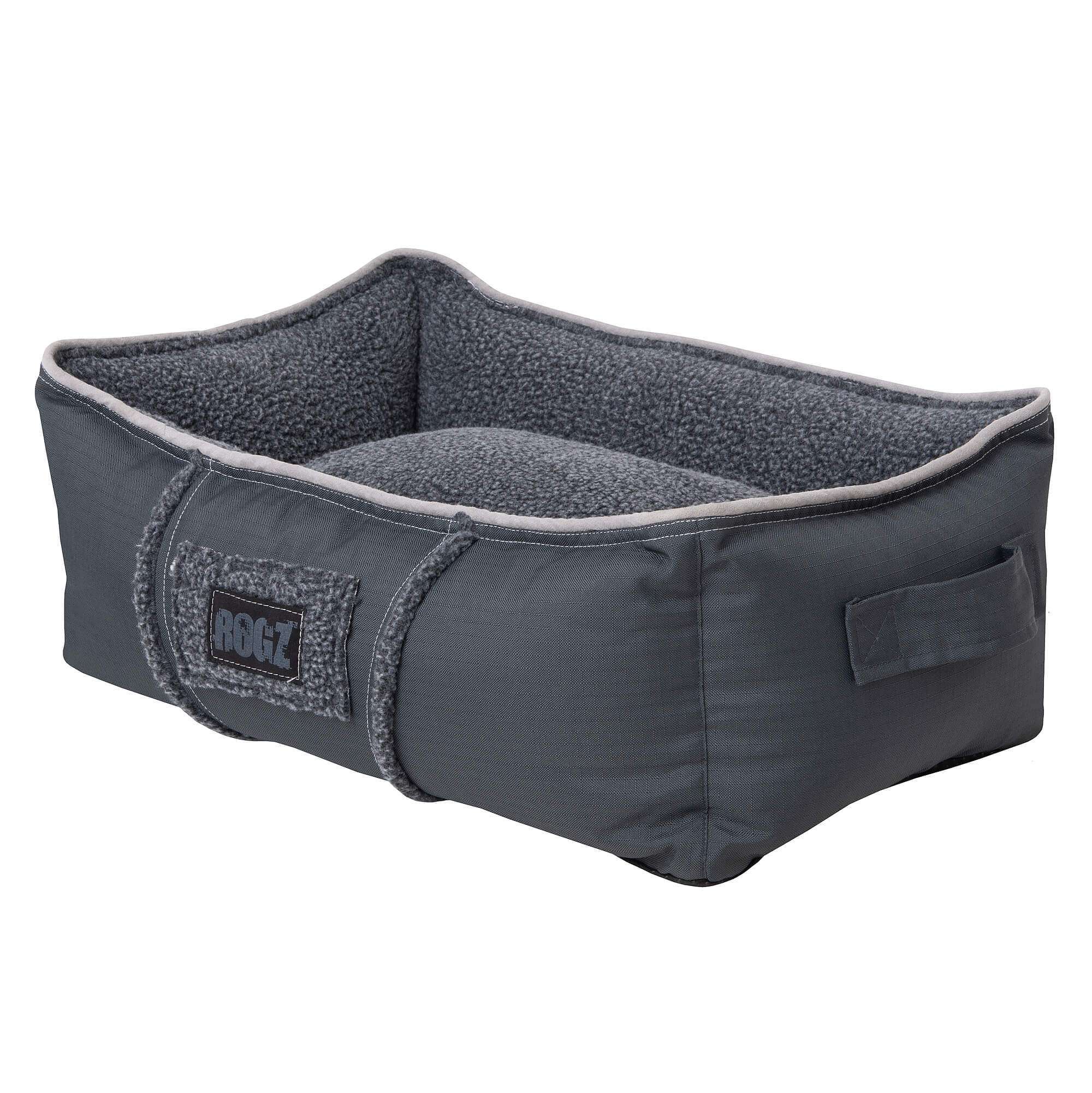 rogz Utility 3D Sherpa Podz in black for dogs