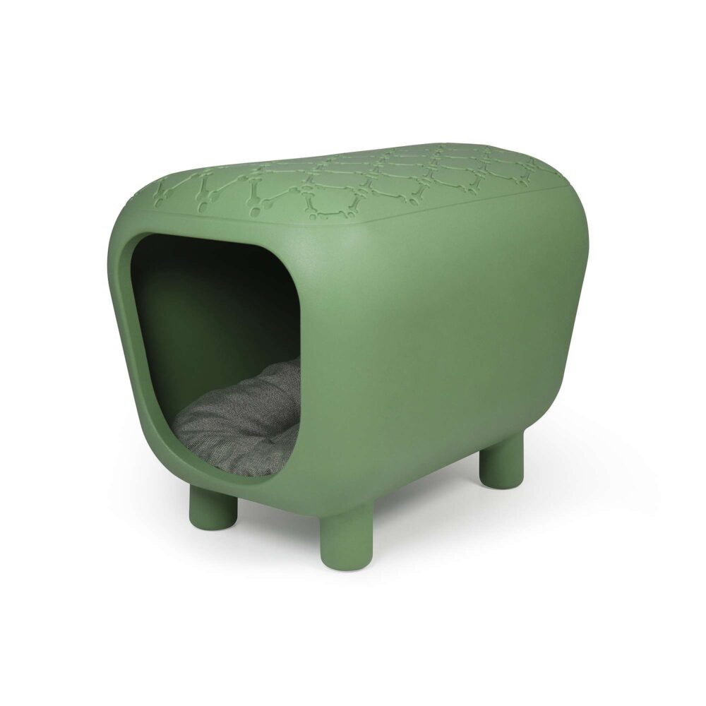 United Pets Pet Bench Pancuccia for dogs and cats in green