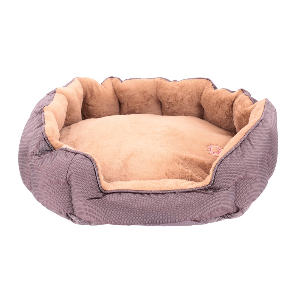 ThermoSwitch Santorini dog bed in brown