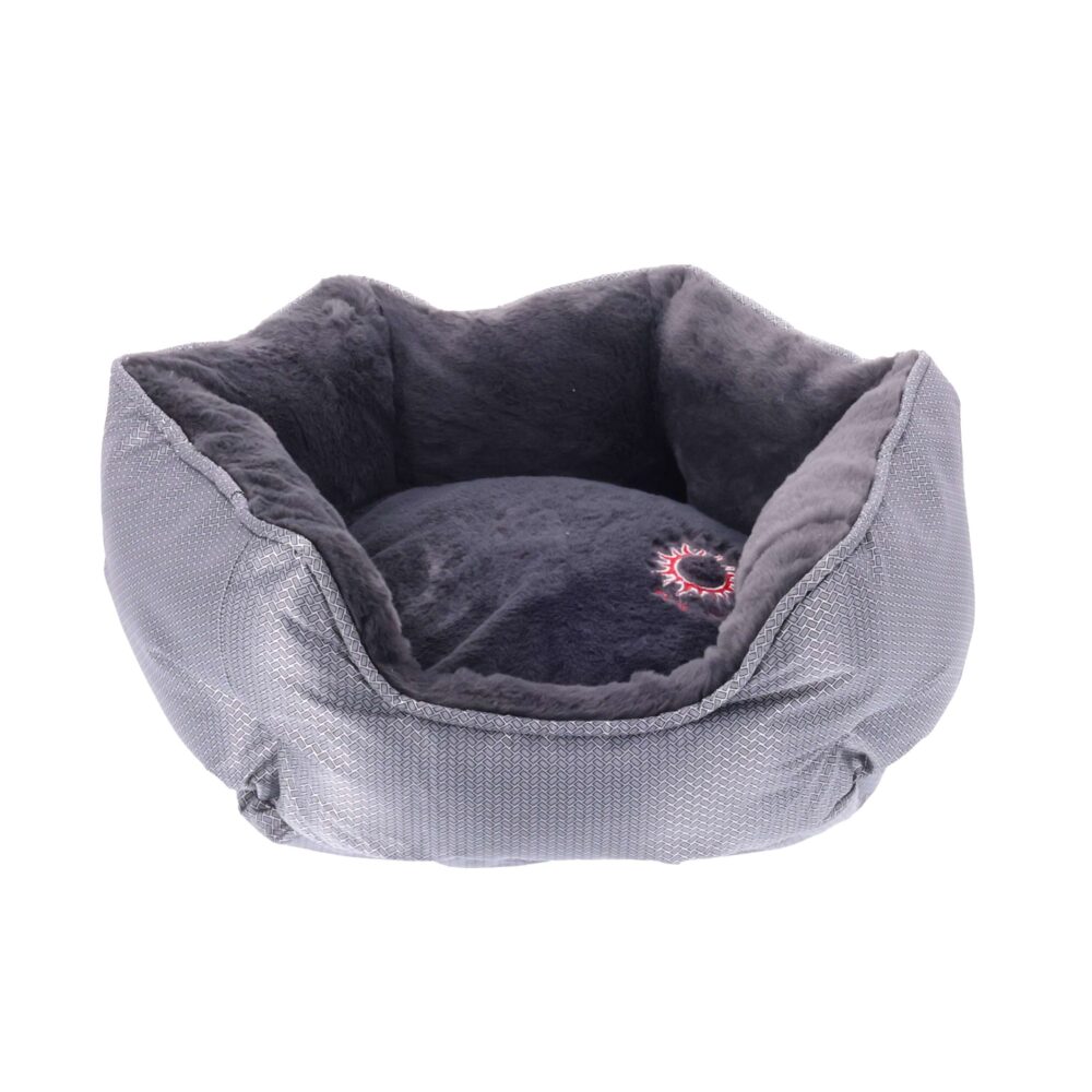 ThermoSwitch Santorini dog bed in grey