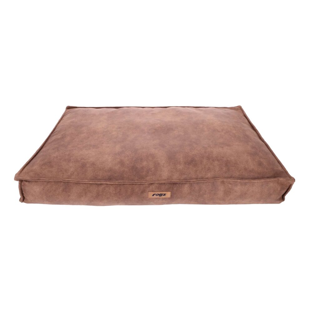 Rogz Eddy Vintage mattress for dogs in brown