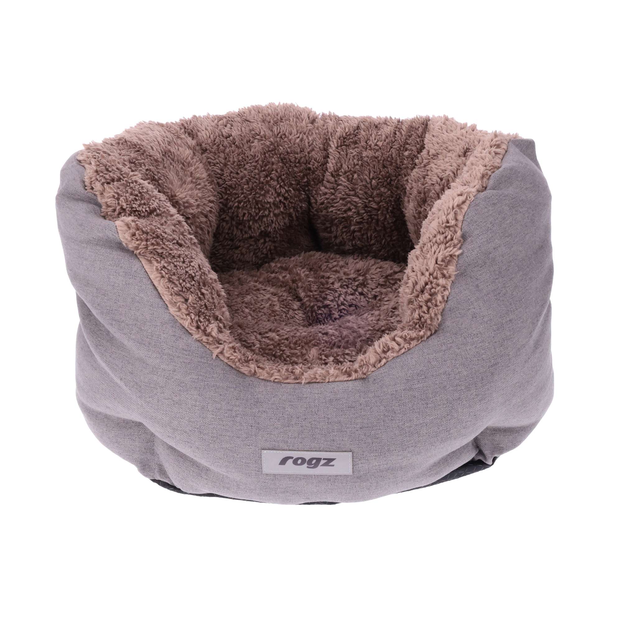 rogz Milo dog bed in grey