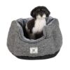 Dog Gone Smart Chill Kuzzi Round Bed dog bed in grey