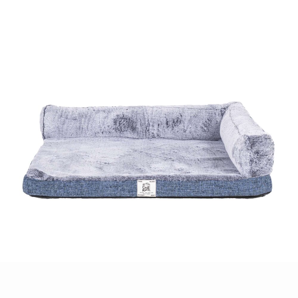 Dog Gone Smart Chill Kuzzi Dual Bolster Dog Bed in Blue