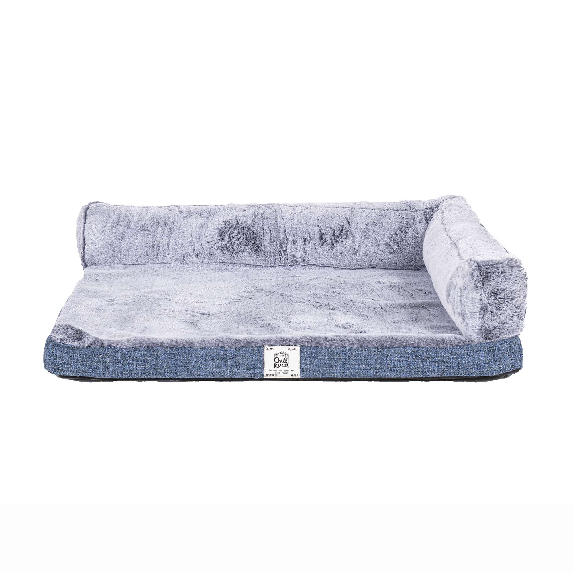 Dog Gone Smart Chill Kuzzi Dual Bolster Dog Bed in Blue