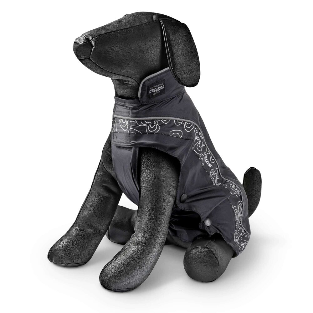 Rogz raincoat for dogs Rain skin black