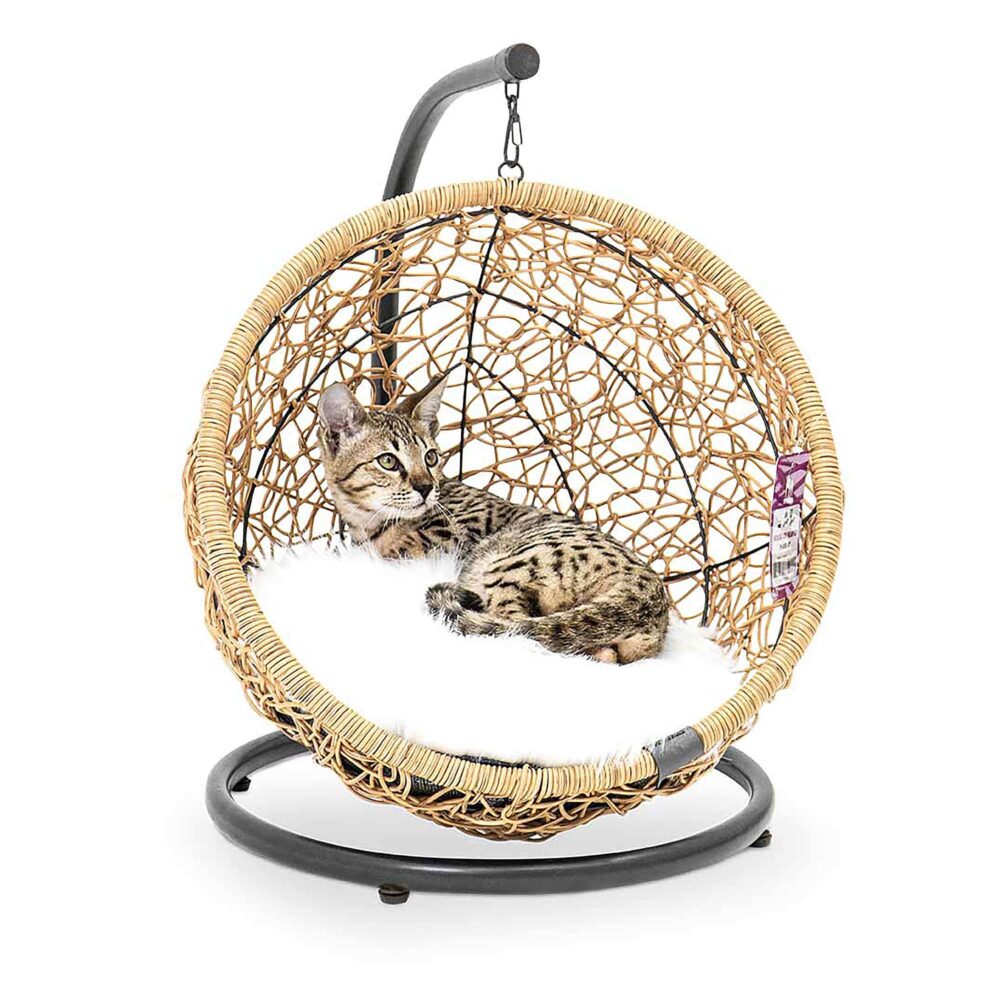 PetRebels cat bed House of Heaven Paris 47 in cream