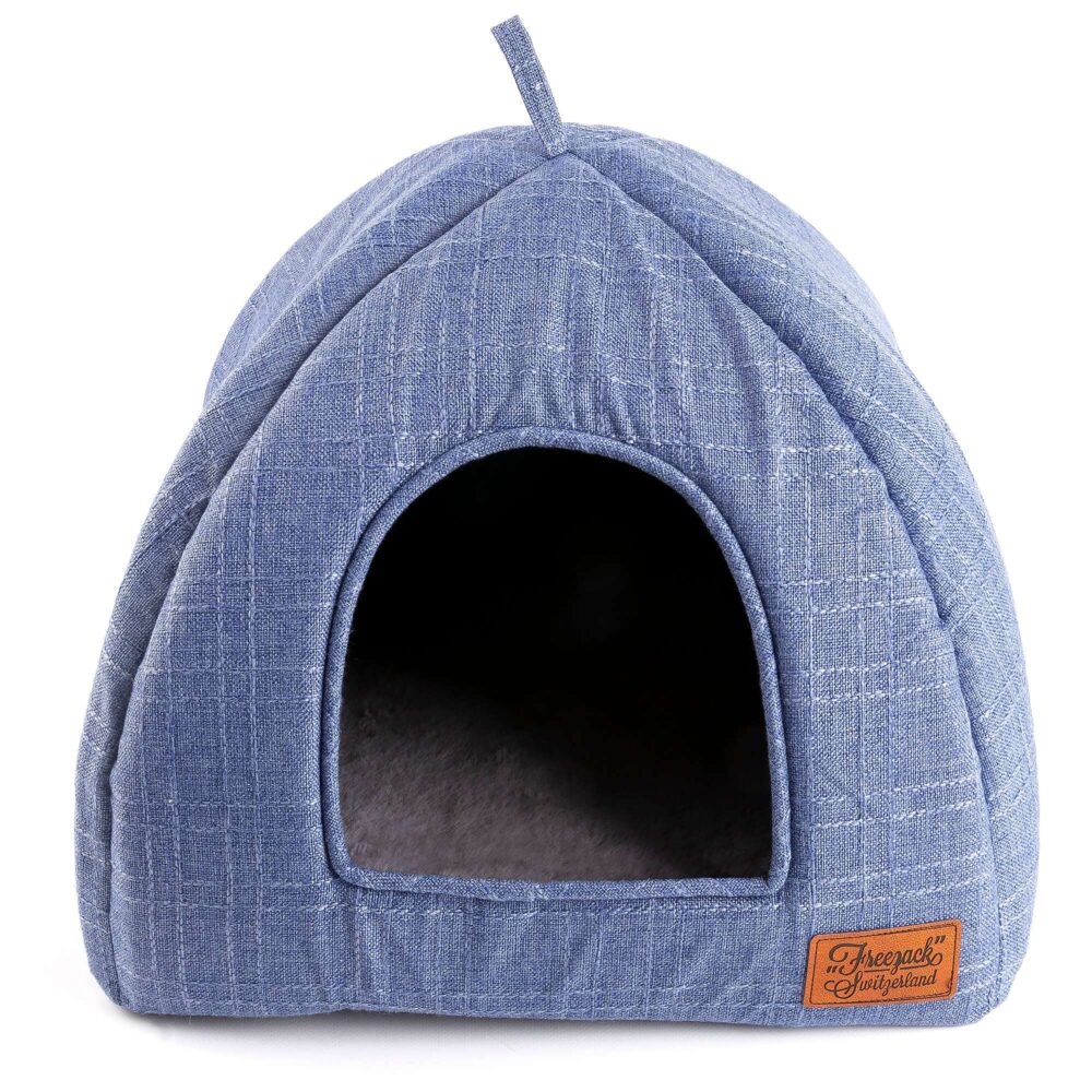 Freezack Nena Cave Cat Cave in Blue (40x40x35cm)