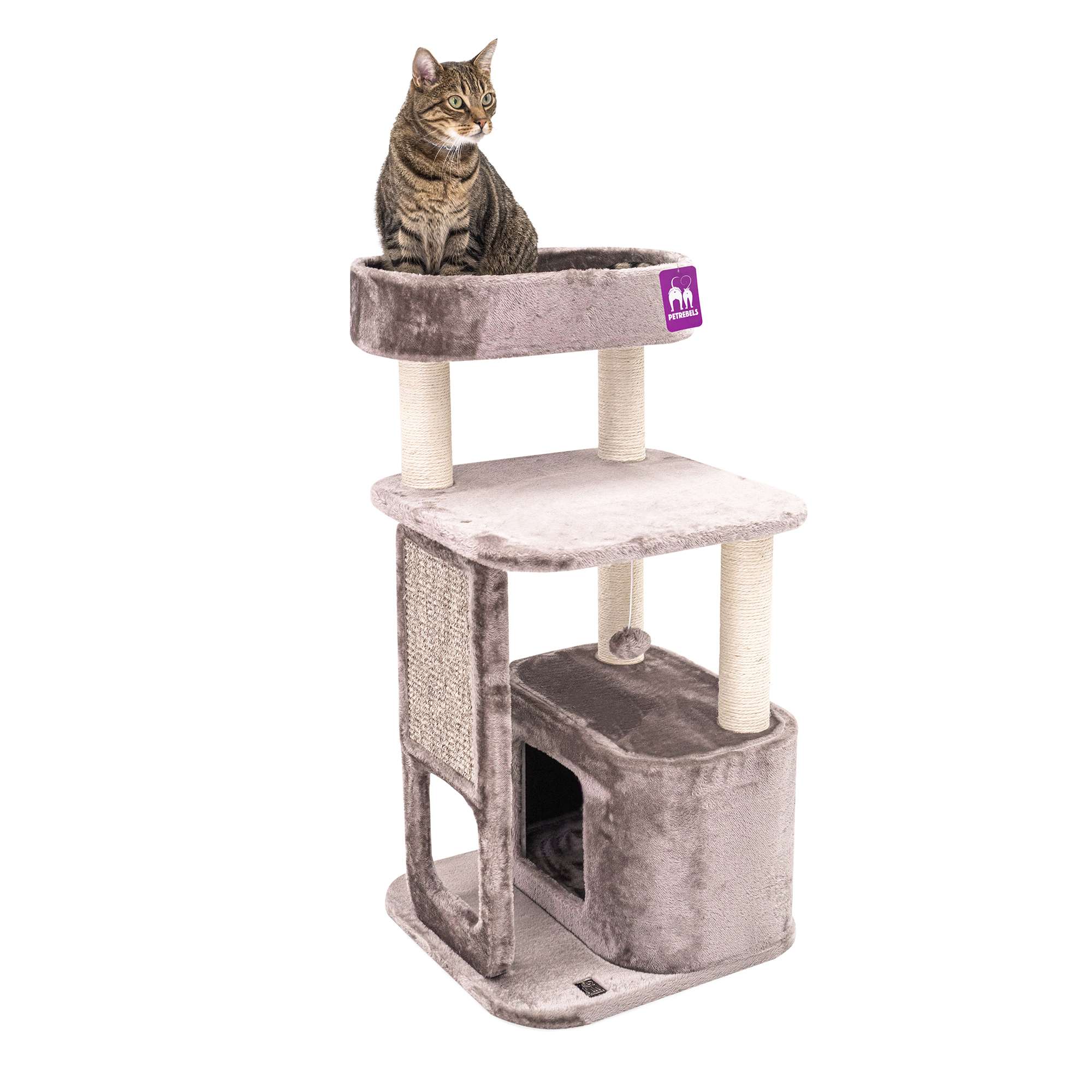 Petrebels cat tree Little Rebels Little Rock 99 brown