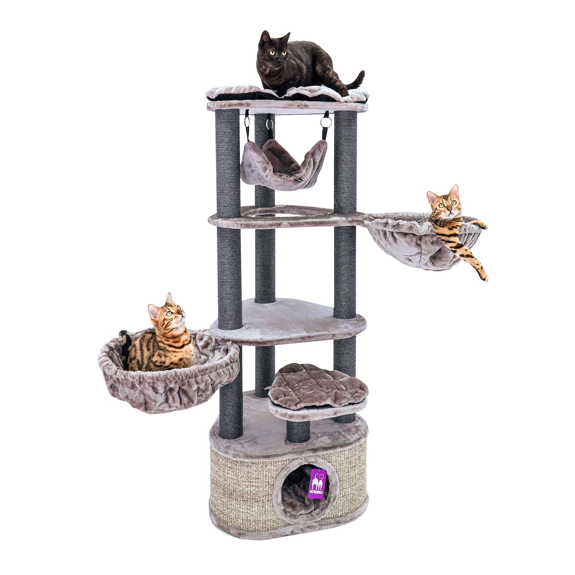 Petrebels Cat Tree Kings & Queens Catharina 160 brown
