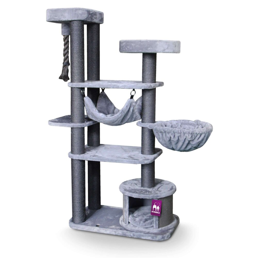 Petrebels cat tree Lucky Bastards Scenic View 175 gray