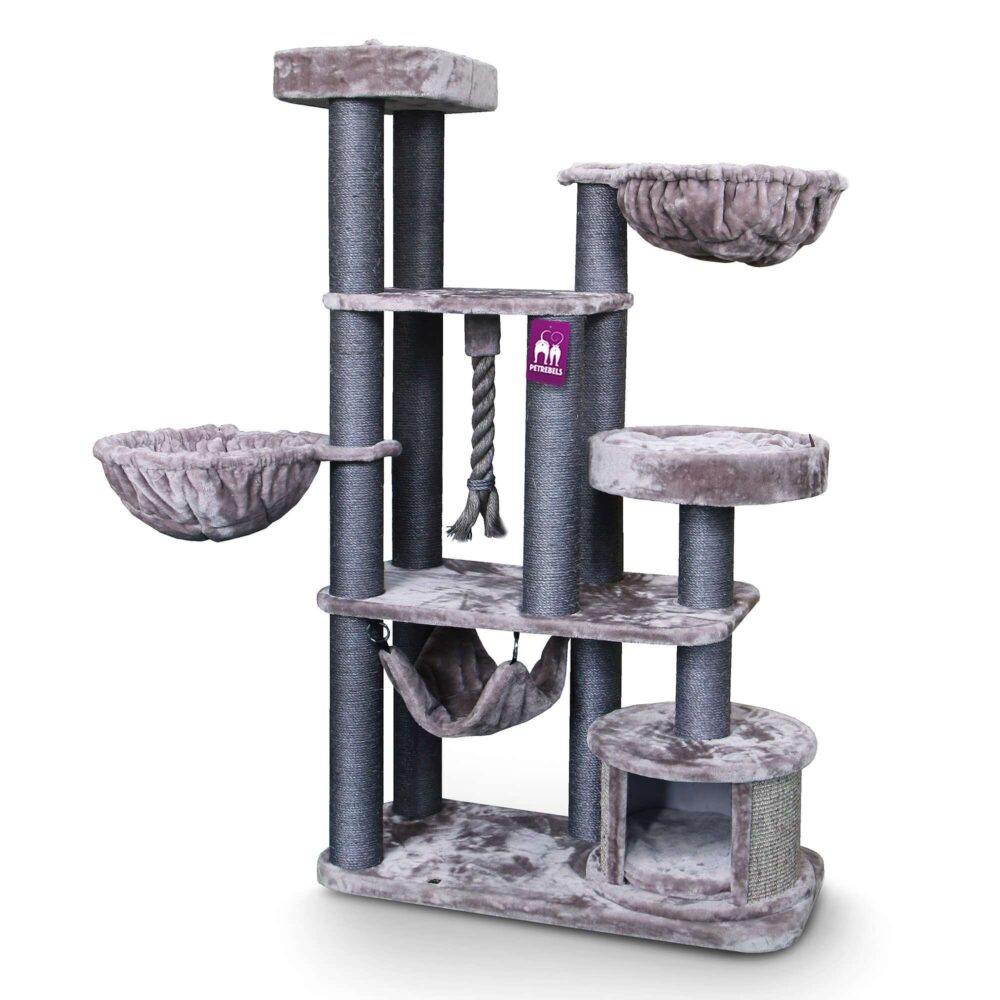 Petrebels cat tree Lucky Bastards Vista 170 brown