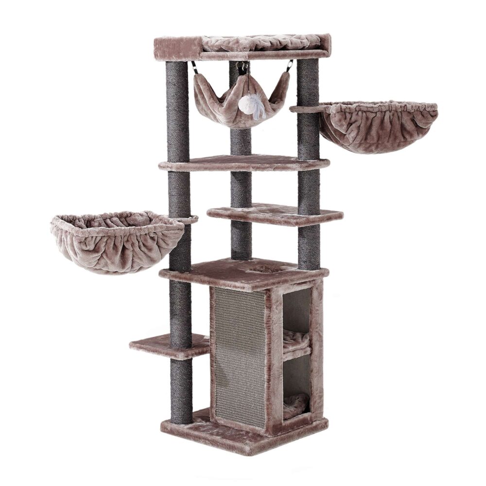 Petrebels King & Queens Ramses 158 Cat Scratching Post in Cappuccino