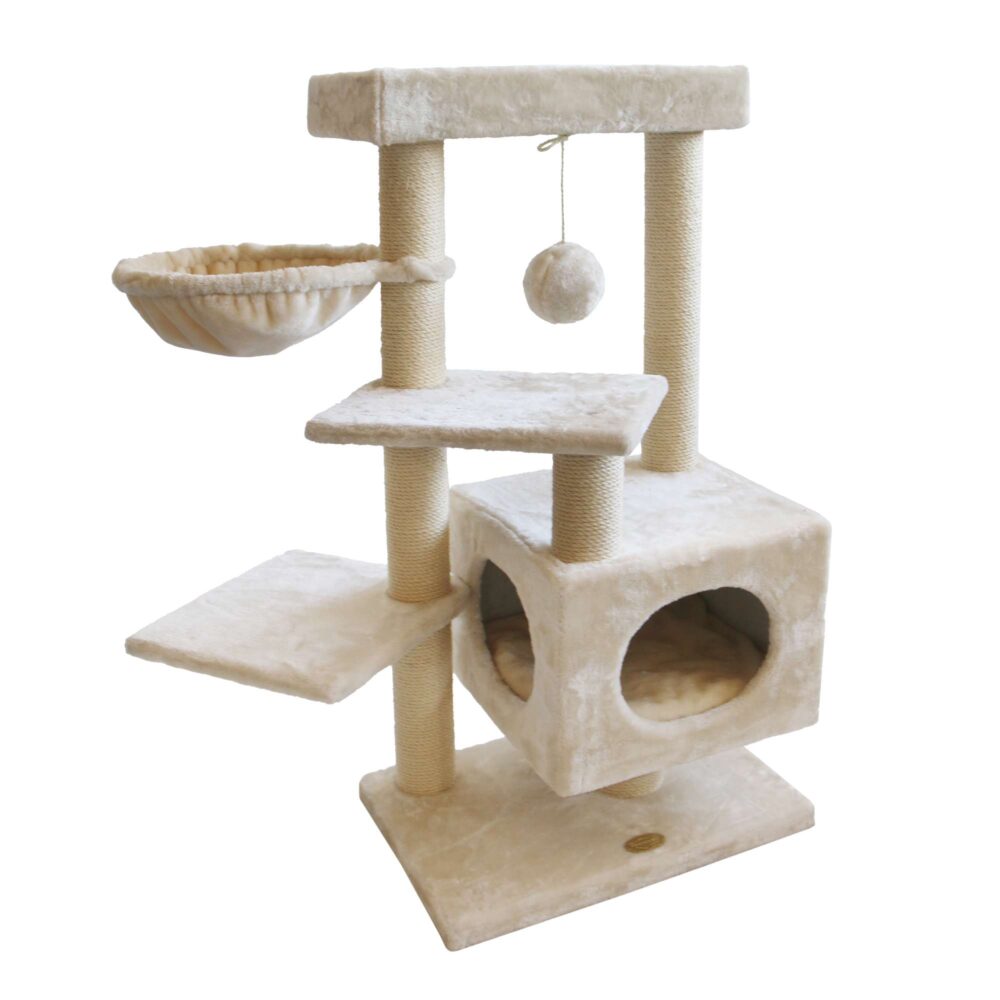 Petrebels Little Rebels Tara 111 Cat Scratching Post in Cream