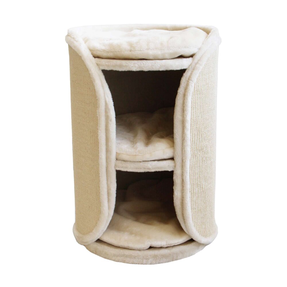 Petrebels Little Rebels Sirius 70 Scratching Barrel for Cats in Cream