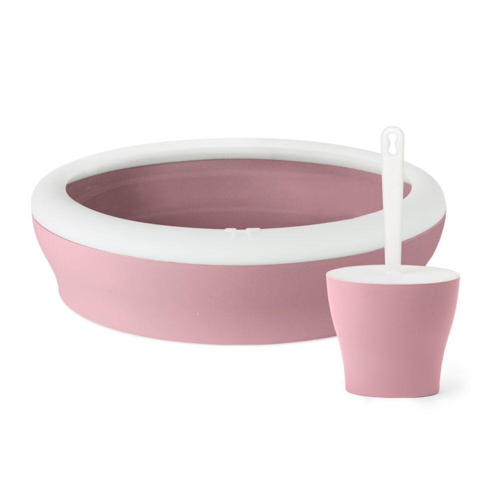 United Pets Set Viccì Cat Litter Box with Scoop in Pink