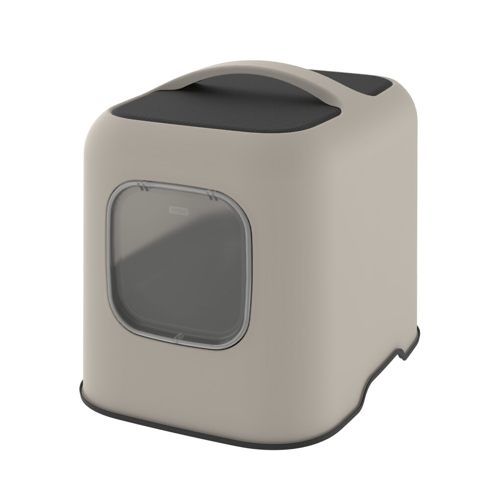 Rotho Biala cat litter box in Cappucino
