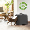 Rotho Biala cat litter box in black