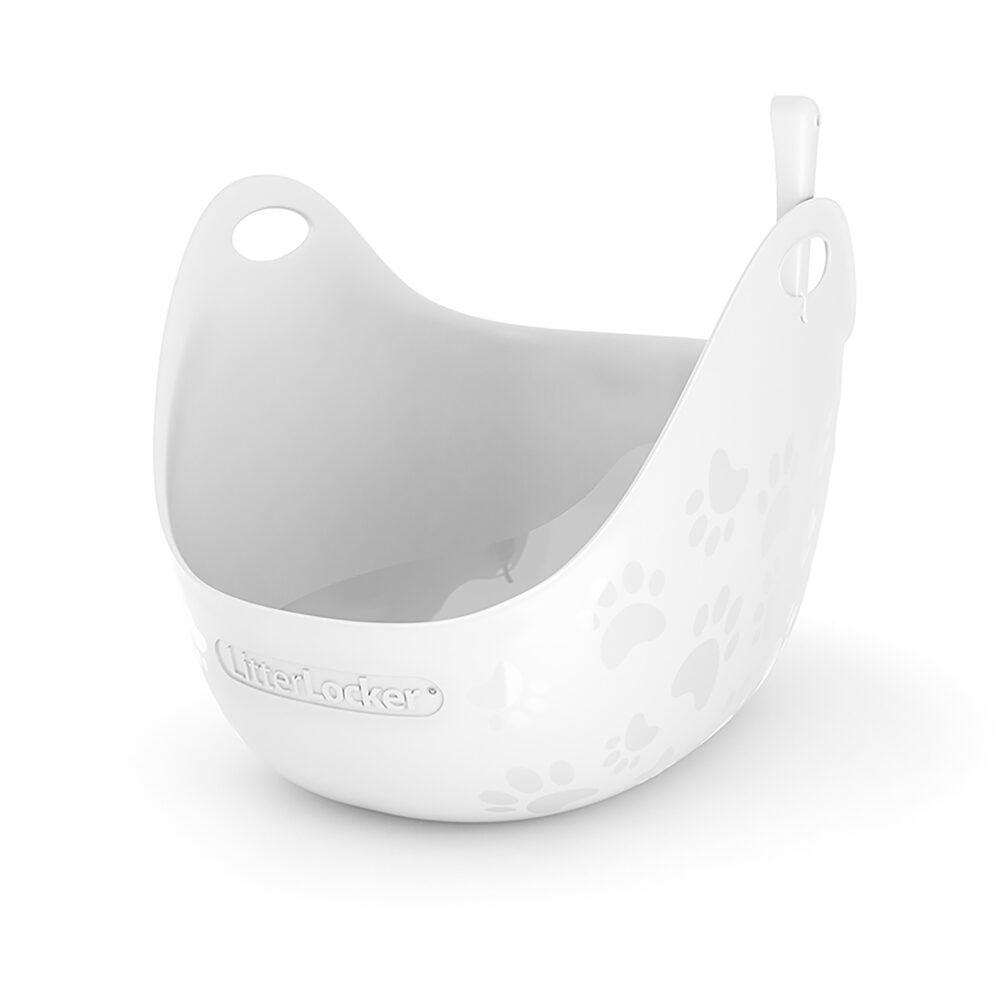 Litter Locker Litter Box cat toilet in white