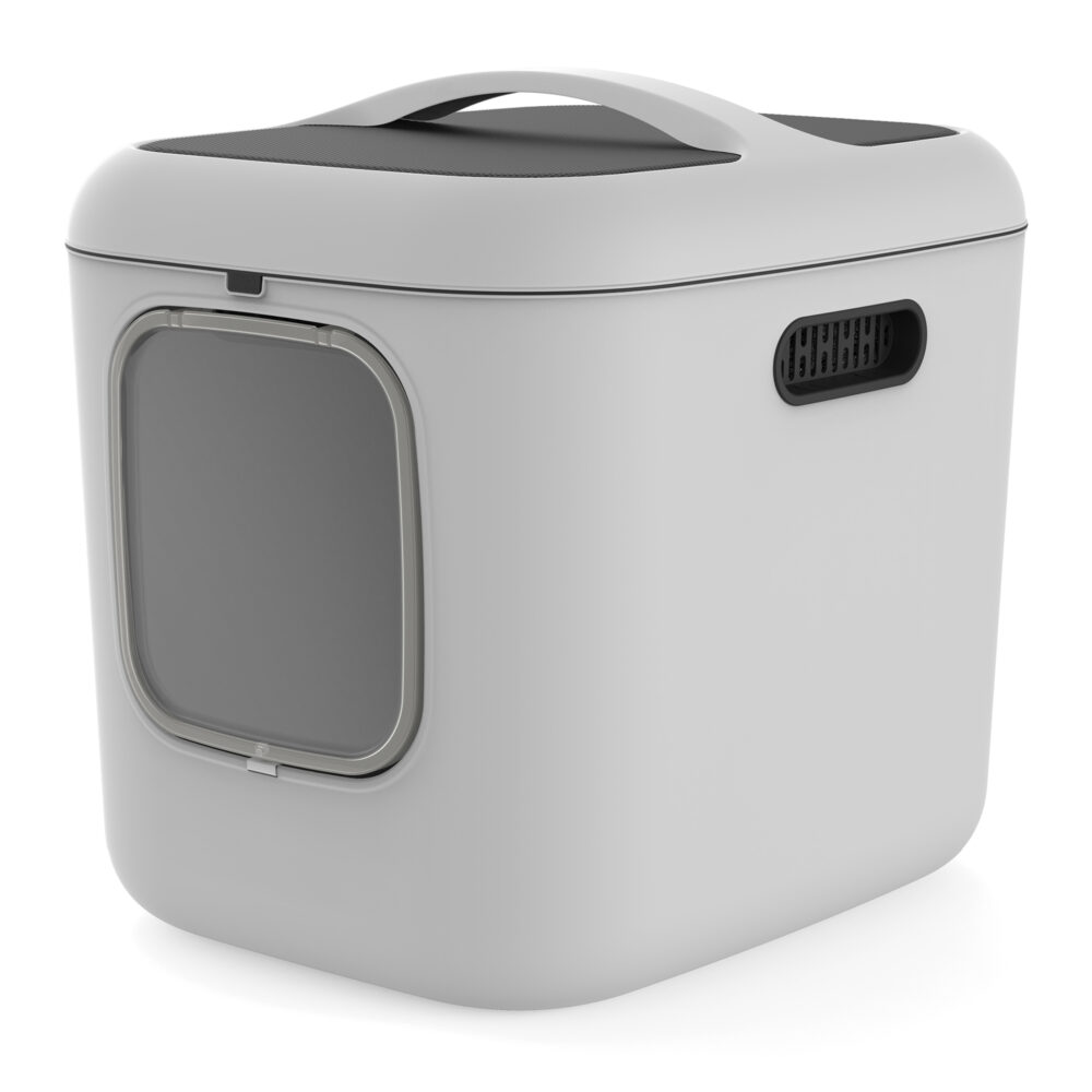 Rotho Biala XL cat litter box in white