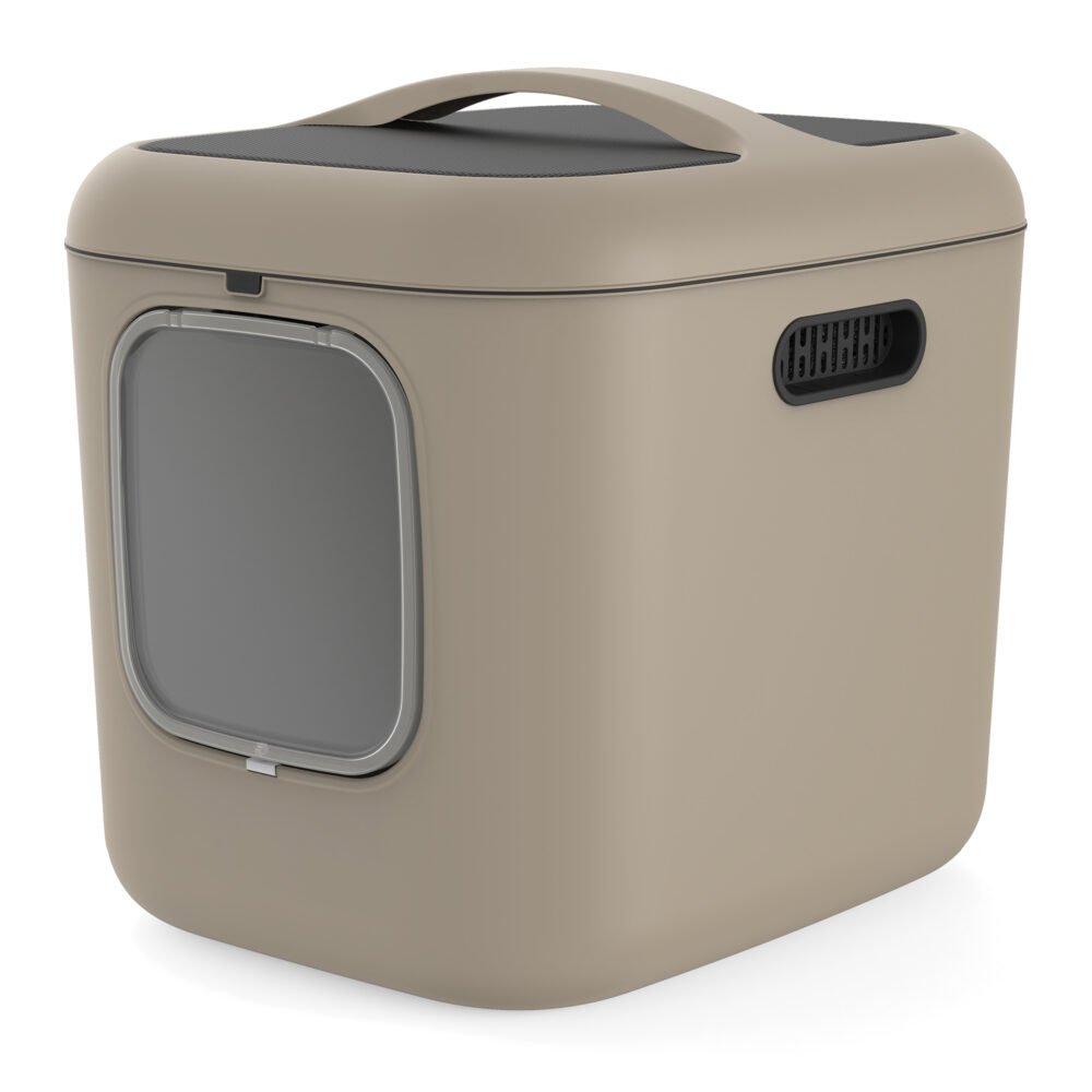 Rotho Biala XL cat litter box in brown