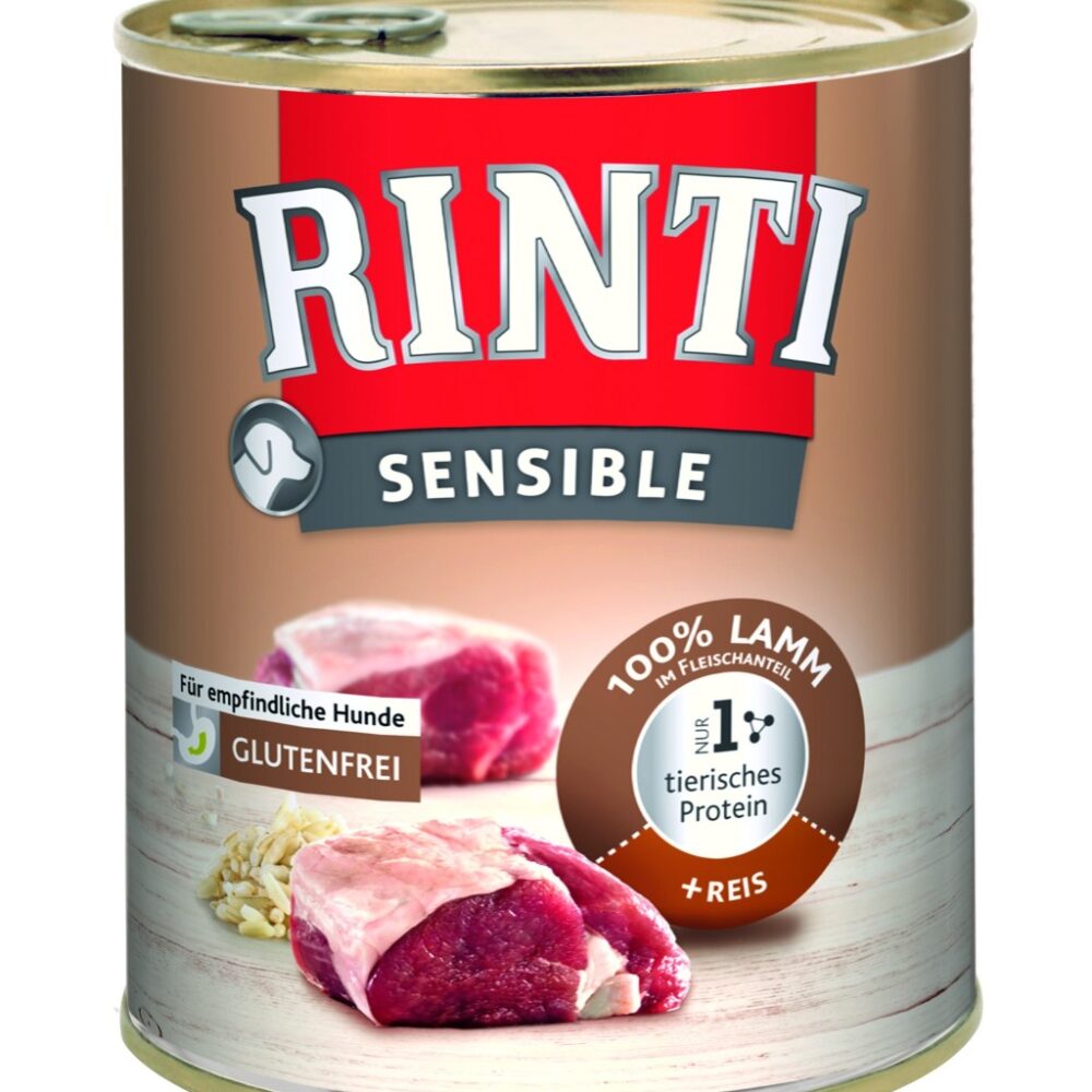 Rinti Sensible mit Lamm und Reis Futter für Hunde