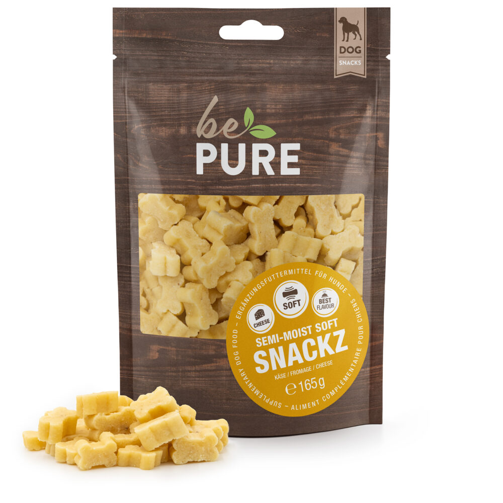 bePure Semi-Moist Soft Snackz mit Käse Semi-Moist Futter für Hunde