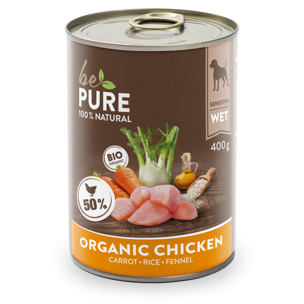 bePure Organic Chicken Nassfutter für Hunde