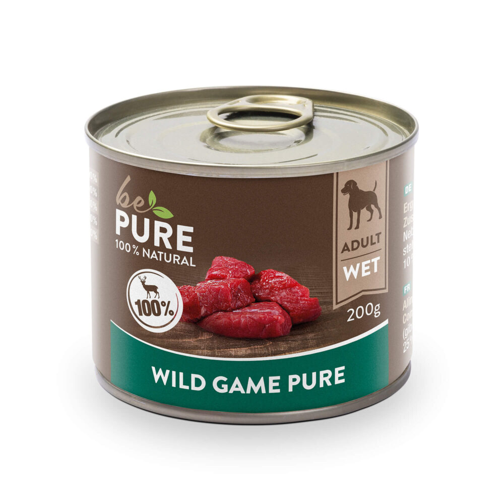 bePure Wild Game pure Nassfutter für Hunde