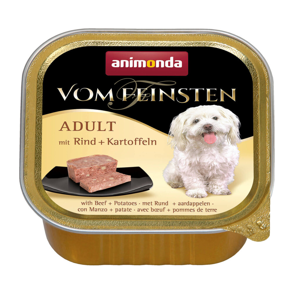 animonda Vom Feinsten Adult Rind und Kartoffeln Nassfutter für Hunde