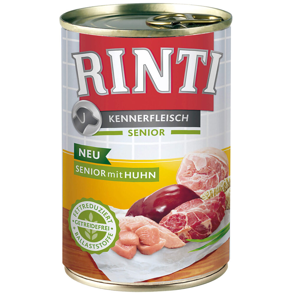 Rinti Kennerfleisch Senior Huhn Nassfutter für Hunde