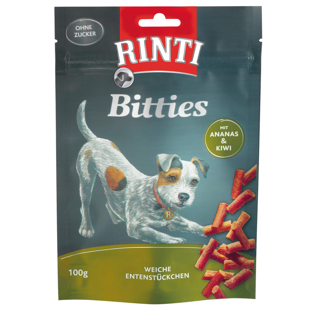 Rinti Bitties Ananas und Kiwi Snack für Hunde