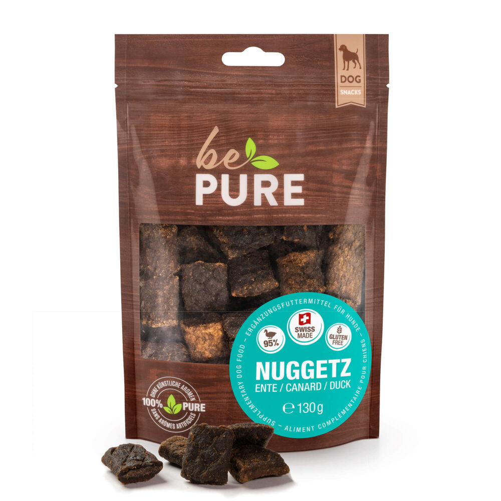 bePure Nuggetz Ente Snack für Hunde